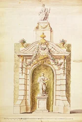 Projekt für das Feuer von St. John, 1741